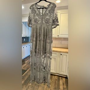 eleter brand lace maxi romper